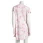Womens Laura Ashley&#174; Short Sleeve Rib Floral V-Neck Nightshirt - image 2