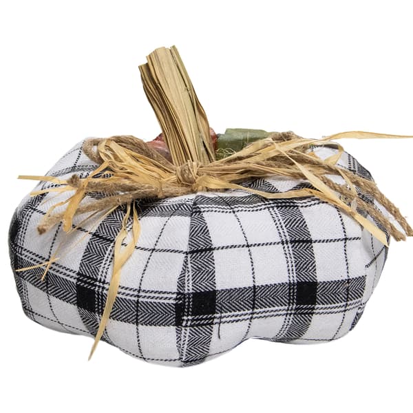Northlight Seasonal 5in. Fabric Fall Harvest Tabletop Pumpkin