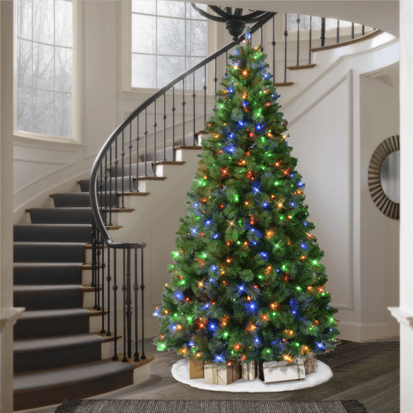 Puleo International 9ft. Pre-Lit LED Lights Wyoming Pine Tree