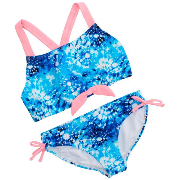 Girls &#40;7-16&#41; Shelloha&#40;tm&#41; 2pc. Tie Dye Swim Set - image 