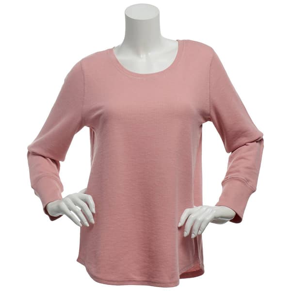 Petite Architect® Long Sleeve Solid Crew Neck Thermal Tee