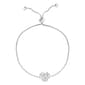 Disney Silver Plated Minnie Mouse CZ Lariat Bracelet - image 1