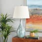 9th & Pike® Ceramic Round Blue Table Lamp - Set of 2 - image 3