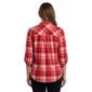 Plus Size Emily Daniels 3/4 Sleeve Plaid Blouse - image 2
