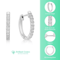 Brilliant Grown 5/8ctw. Lab-Grown Diamond Hoop Earrings - image 4