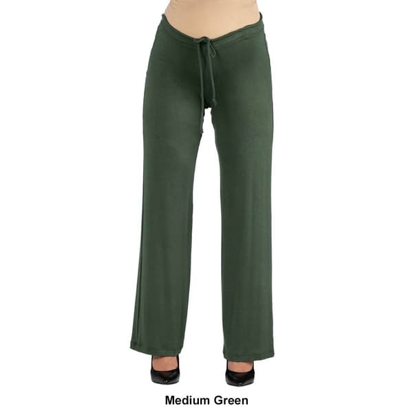 Plus Size 24/7 Comfort Apparel Drawstring Casual Maternity Pants