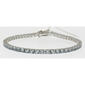 Gemstone Classics&#40;tm&#41; 3.00mm Round Aquamarine Bracelet - image 1