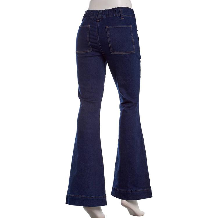 Juniors Madden Girl High Rise Denim Elastic Back Flare Jeans