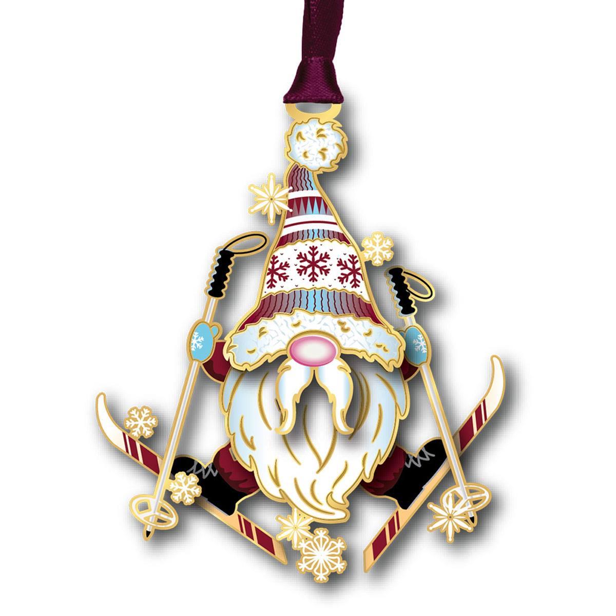 Beacon Design Ski Gnome Ornament
