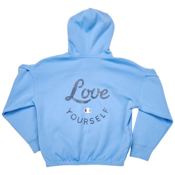 Girls (7-16) Champion® Love Yourself Fleece Lined Zip Up Hoodie