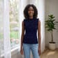 Womens Draper James Smocked Cherry Back Keyhole Neck Tank Top - image 1