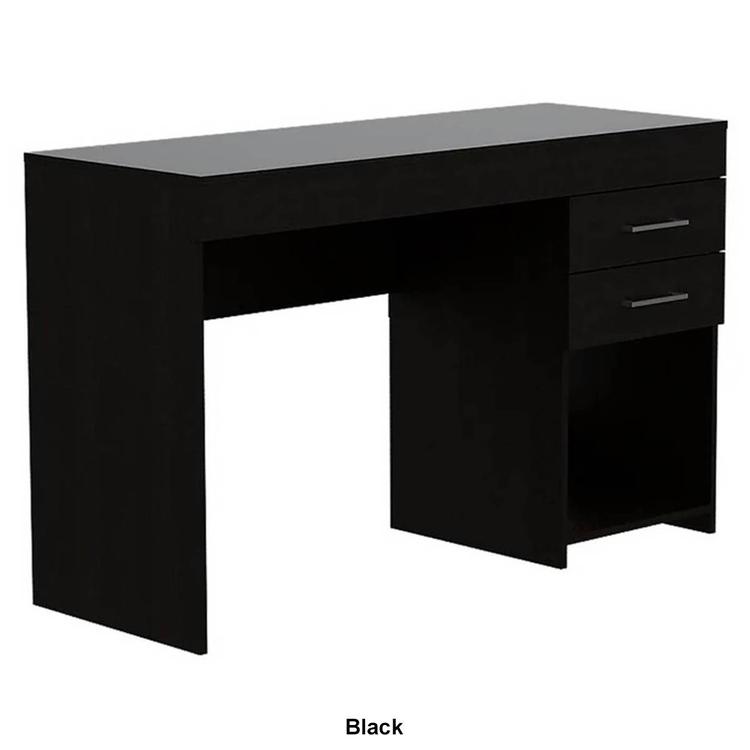 FM FURNITURE Austin Computer Desk with 2 Drawers