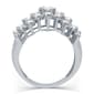 Nova Star® Sterling Silver 2ctw. Lab Grown Diamond Cluster Ring - image 3