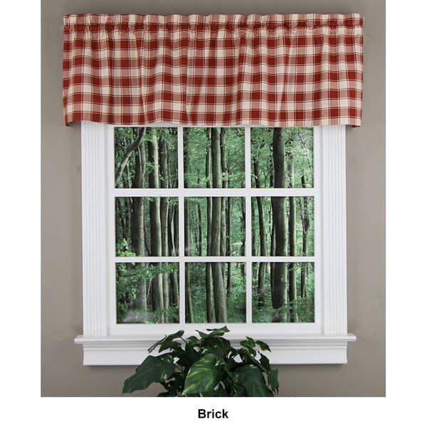 Country Check Valance - 58x16