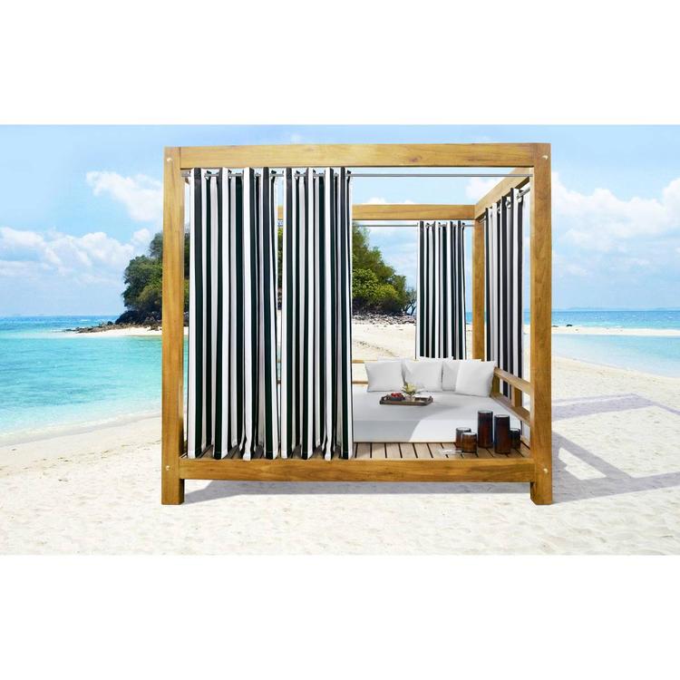 Commonwealth™ Seascapes Black Stripe Grommet Panel Pair