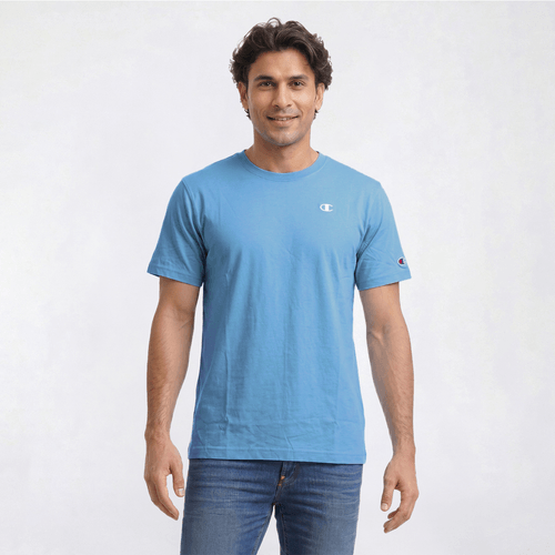 Mens Champion® Small Logo Tee