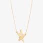 Gold Classics&#8482; Gold Nugget Star on Cable Chain Necklace - image 2