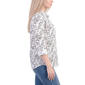 Petite NY Collection Foil Airflow Casual Button Down - image 3