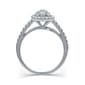 Nova Star® Lab Grown Diamond Pear Shaped Double Halo Bridal Ring - image 4