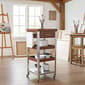 eccostyle™ Solid Bamboo & Stainless Steel Kitchen Cart Tower - image 8