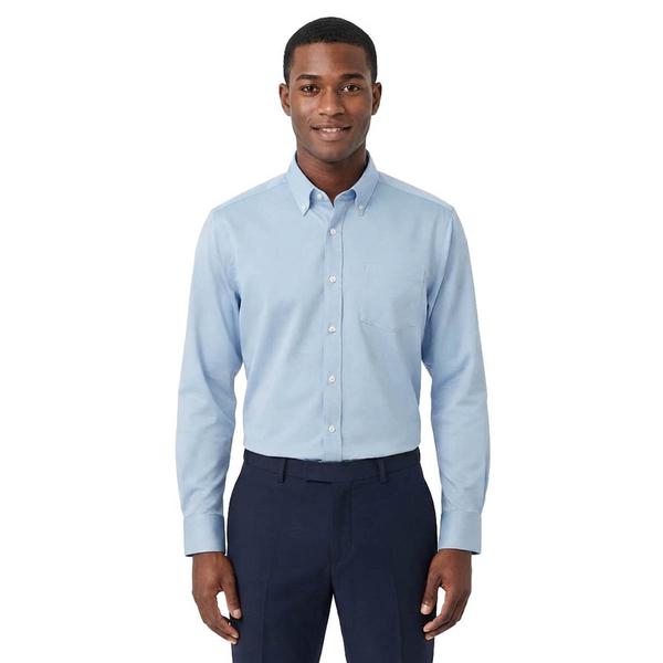 Mens Christian Aujard Long Sleeve Dress Shirt - Powder Blue - image 