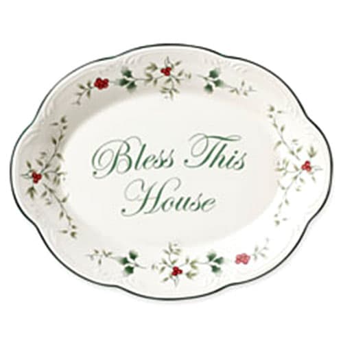 Pfaltzgraff(R) Winterberry Bless This House Plate - image 