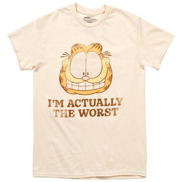 Young Mens Garfield I''m the Worst Graphic Tee - image 