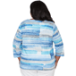 Plus Size Alfred Dunner Classics 3/4 Sleeve Brushstroke Blouse - image 2