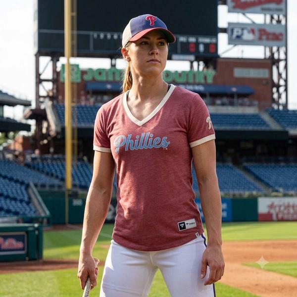 Womens Fanatics Philadelphia Phillies Vintage Player Tee