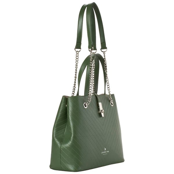 Womens London Fog Emilia Chevron Tote