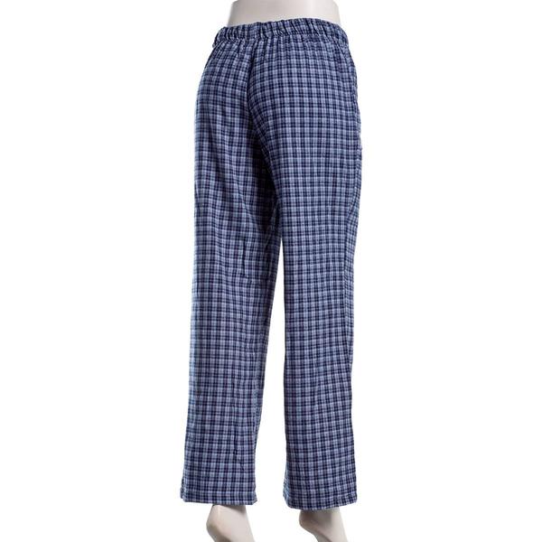 Juniors No Comment Flannel Fold Over Wide Leg Pants - Peacoat
