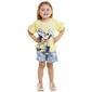 Toddler Girl Disney Minnie Ruffle Cuff Top & Daisy Bow Shorts Set - image 1