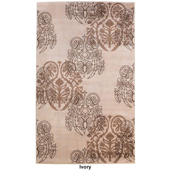 Linon Milan Collection Jacquard Accent Rug - 2x3