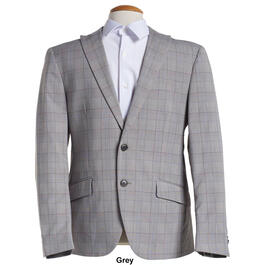 Mens Savile Row Suit Jacket & Pants Set - Grey Check