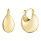 Athra 23mm Gold Over Silver Puffy Hoop Earrings - image 1