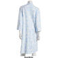 Womens Miss Elaine Long Sleeve Paisley French Terry Zip Robe - image 2