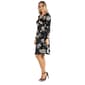 Womens 24/7 Comfort Apparel Floral Long Sleeve Fit & Flare Dress - image 3