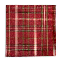 Elrene Shimmering Plaid Napkins - Set of 4