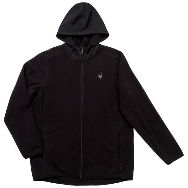 Mens Spyder Full Zip Woven Hooded Jacket - image 
