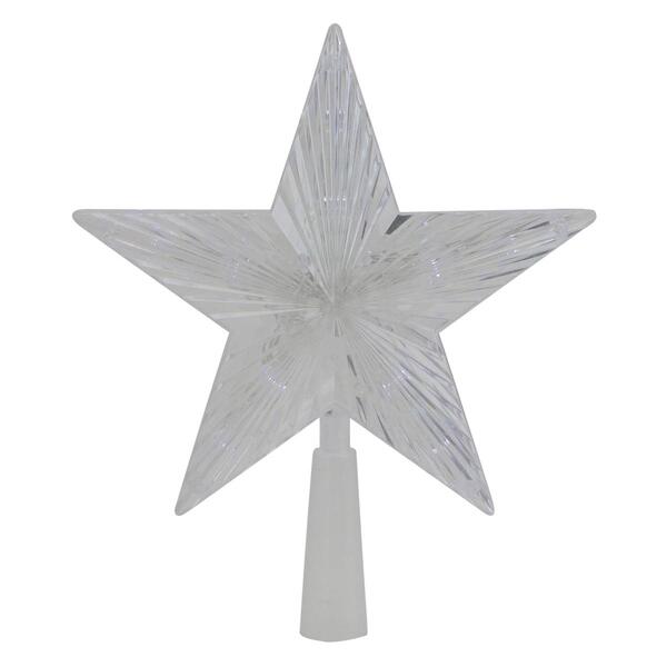 Northlight Seasonal 8in. LED Crystal Star Christmas Tree Topper - image 