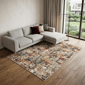HomeRoots Modern Stain Resistant Abstract Washable Area Rug - image 2
