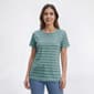 Womens Hasting & Smith Short Sleeve Stripe Round Neck Tee - image 2