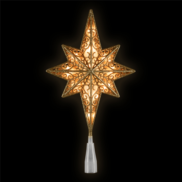 Northlight Gold Scroll Star of Bethlehem Christmas Tree Topper