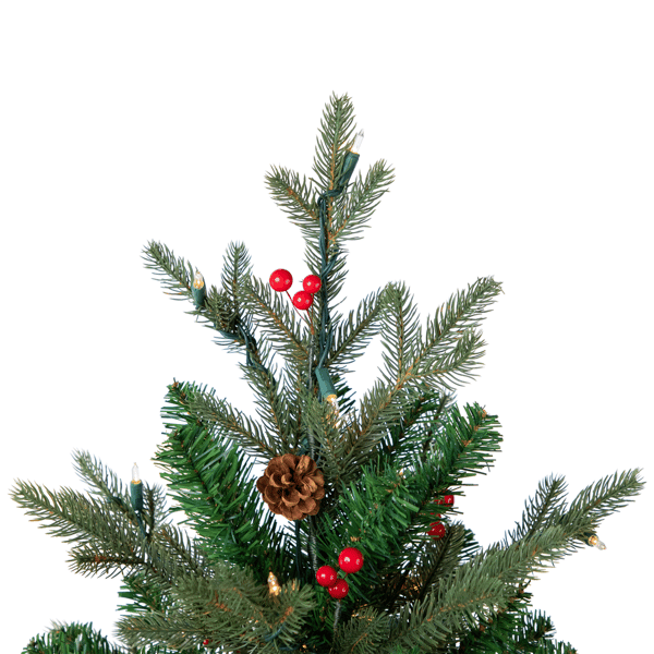 Northlight Real Touch™ 4.5ft. Pre-Lit Noble Spruce Christmas Tree