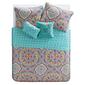 VCNY Home Yara Aqua Medallion Reversible Quilt Set - image 4
