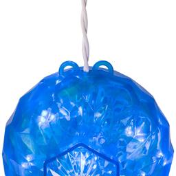 Northlight Seasonal Blue LED Hanging Crystal Sphere Décor
