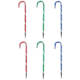 Northlight Candy Cane Christmas Pathway Markers - Set of 6