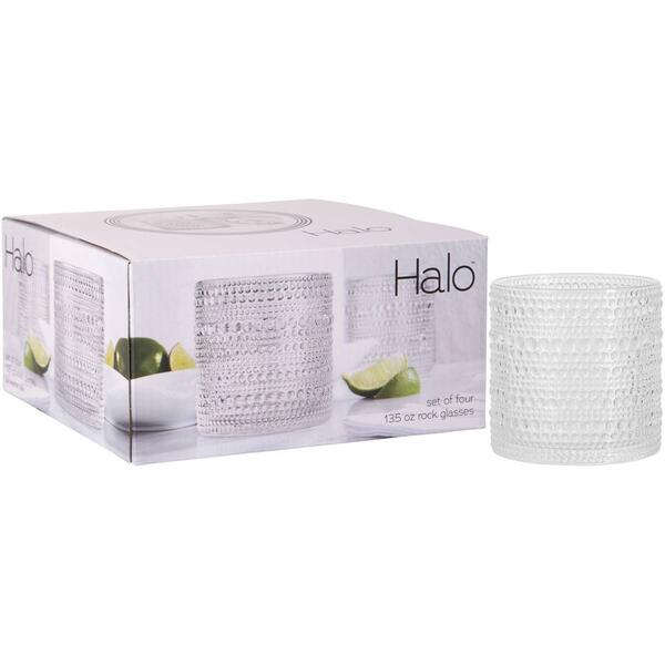 Home Essentials Halo 13oz. Clear Double Old Fashioned Glasses - image 