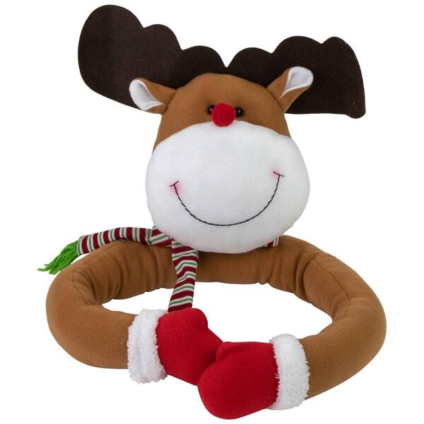 Northlight Seasonal 26in. Plush Reindeer Christmas Tree Topper - image 