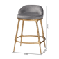 Baxton Studio Aarush Modern Rustic Counter Stool - image 9